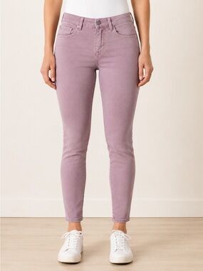 American Eagle Outfitters Next Level Stretch Skinny Jeans in Dusty Pink/Lavendar